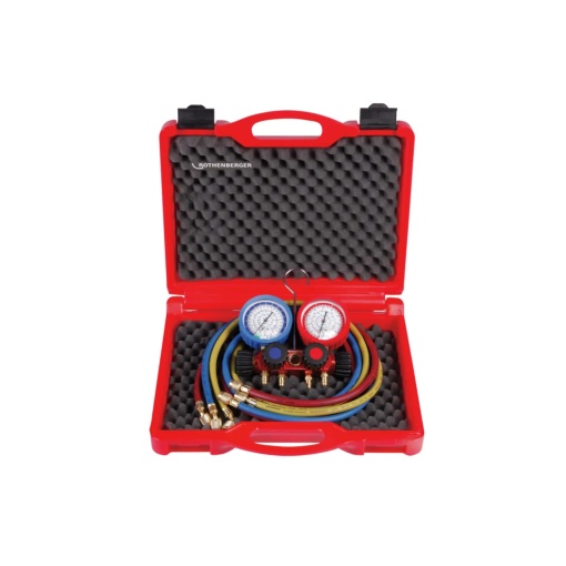 Set manifold 4 cai Rothenberger Standard, R22, R134a, R407C, R404A