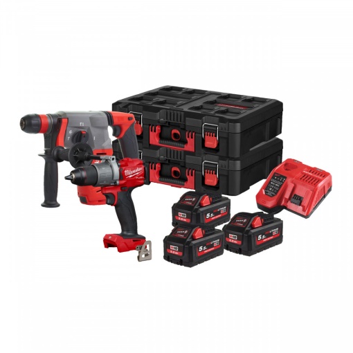 Set promoțional M18 FUEL™ M18 FPP2M2-553P ( KIT: 3 x M18 HB5.5 Acumulator, M12-18 FC Încarcător, PACKOUT™ toolbox)