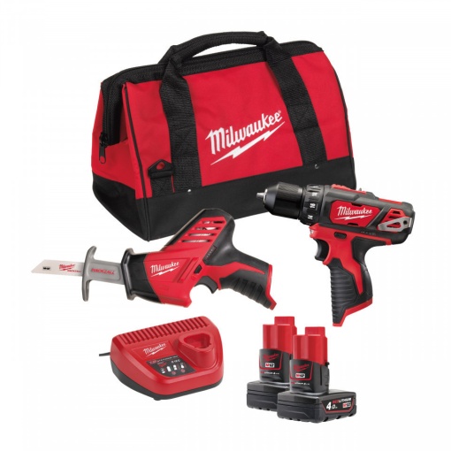 Set scule cu acumulatori Milwaukee M12 BPP2C-402B