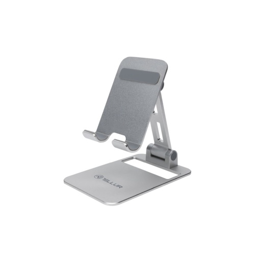Suport Telefon Birou Tellur, Aluminiu, Argintiu