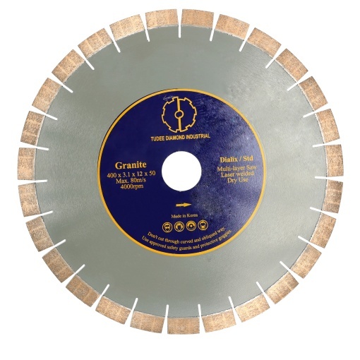 Tudee Disc diamantat debitare granit, standard, 400x50x12x3.1mm, reductie