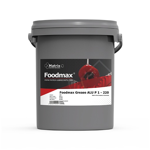 Unsoare alimentară pe bază de îngroșător complex de aluminiu și ulei sintetic - Foodmax Grease ALU P 1 - 220