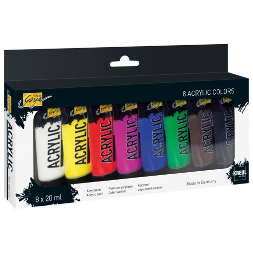 Vopsea acrilică Solo Goya 20 ml 8/set
