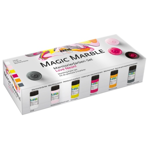 Vopsea Kreul Magic Marble Neon 20 ml 6/set