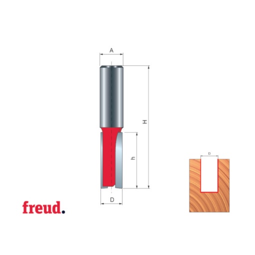 04- Freza cu coada, cilindrico frontala, placata CMS Z=2, DIM 12 - 04-13708P