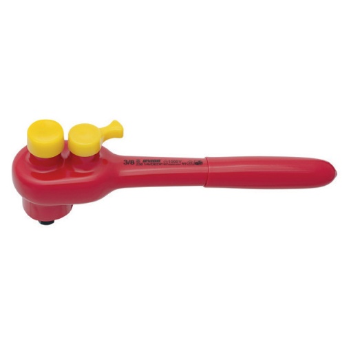 238.1AVDEDP Antrenor cu clichet reversibil 3/8" izolat la 1000 V, L 200 mm - 619118