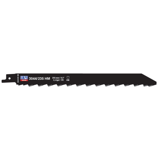 3044/235 HM Panza HM/T.C.T. pentru fierastrau sabie pentru materiale de constructii, DIM 215 x 20 x 1.1 mm