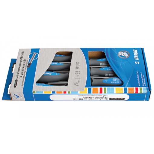 621/1CS7TBI Set surubelnite TORX, pentru suruburi cu pin maner trimaterial TBI, cromate / 7 piese - 612308