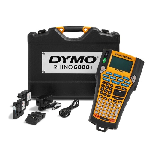Aparat etichetat industrial DYMO Rhino 6000+ UK Kit cu servieta 24 mm conectare PC taste rapide care economisesc timp printare rapida etichete rezistente la locul de munca 2122966