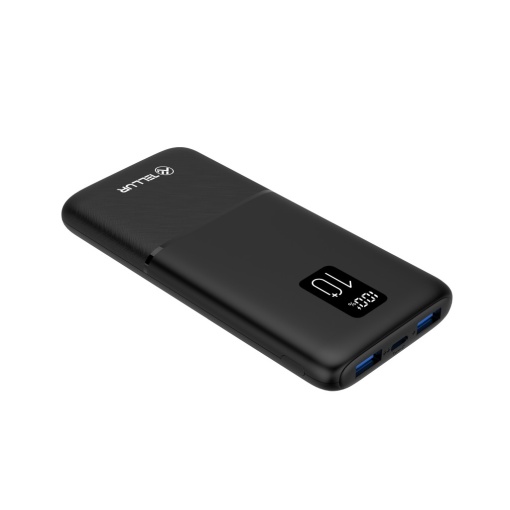 Baterie externă Tellur Boost Pro PD102 10000mAh 2xQC3.0 22.5W + PD 20W, LCD display, negru