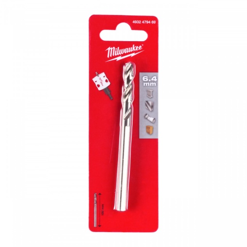 Burghiul de centrare lung este compatibil cu toate tijele cu ⌀ 6 mm și lungime de 100 mm