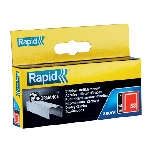 Capse Rapid 53 12, sarma subtire, galvanizate, decoratiuni, 2500 cutie carton 11859625
