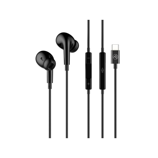 Căști in-ear cu fir Tellur Attune, Type-C, negru