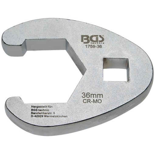 Cheie speciala inelara deschisa, 1/2", 36 mm