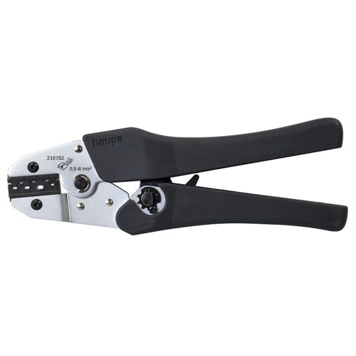Cleste de sertizat pentru papuci neizolati, HAUPA, 0,5 - 6 mm²
