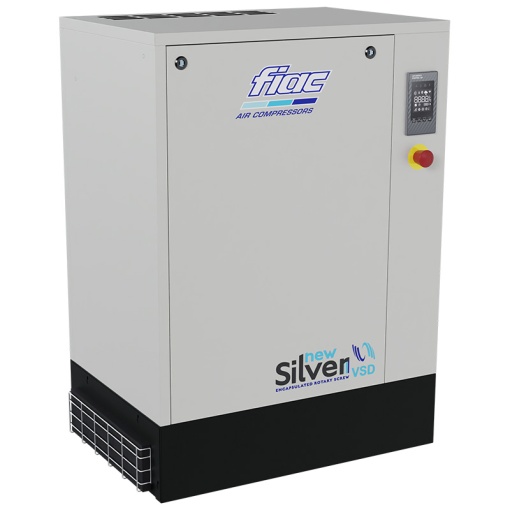 Compresor cu surub FIAC NEW SILVER VSD 15 cu invertor | 10 bar, 366-1401 l/min, 15CP - compresor industrial
