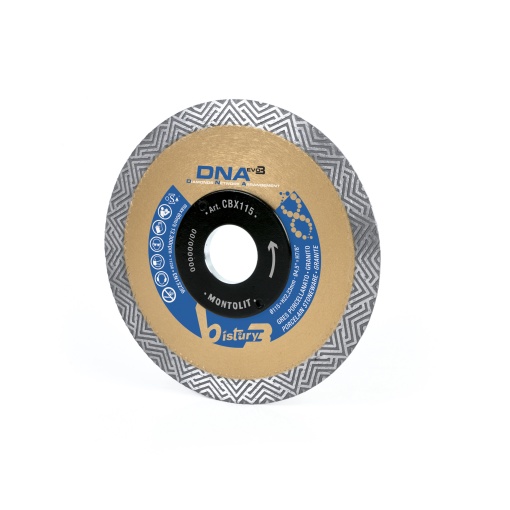 Disc Montolit CBX115 pentru gresie portelenata, granit Ø 115 mm M 22.2