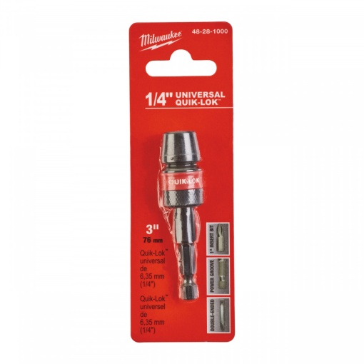 Dispozitiv de găurire ajustabil Tijă de prindere QL Hex ¼″. Lungime 75 mm