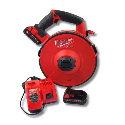 Dispozitiv trăgător cabluri electrice M18 FUEL™ Milwaukee M18 FPFT-202 36m ST Set, alimentare cu acumulator - echipat