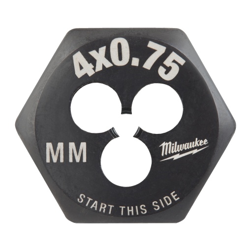 Filiera hexagonala Milwaukee pentru filet metric, M4-0.75