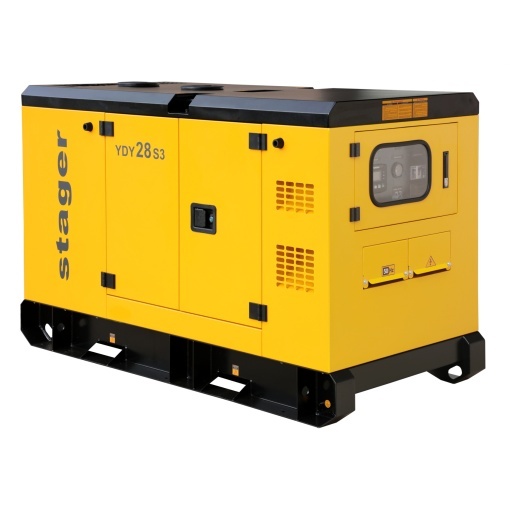 Generator insonorizat Stager YDY28S3 28kVA, 36A, 1500rpm, trifazat, diesel