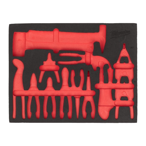 Insertie spuma goala Milwaukee pentru set inserție spumă clești și ciocane