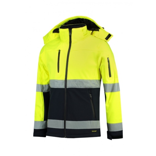 Jachetă softshell unisex, Bi-color EN ISO 20471 Softshell, 300 g/m² T52