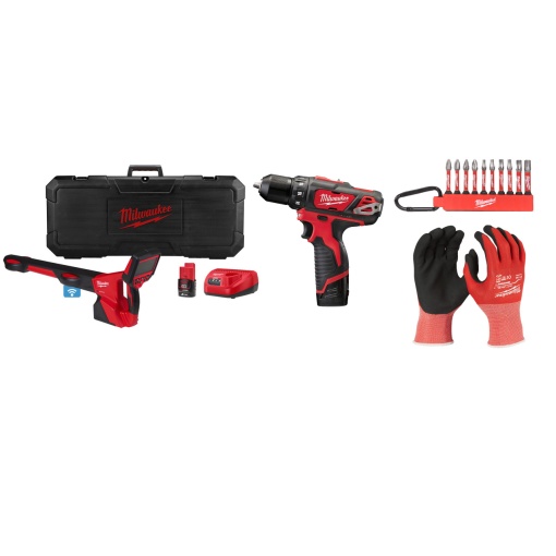 Kit Localizator de tevi, PL-201C, 12V + Masina de gaurit 12V, 2 baterii, incarcator, geanta, accesorii