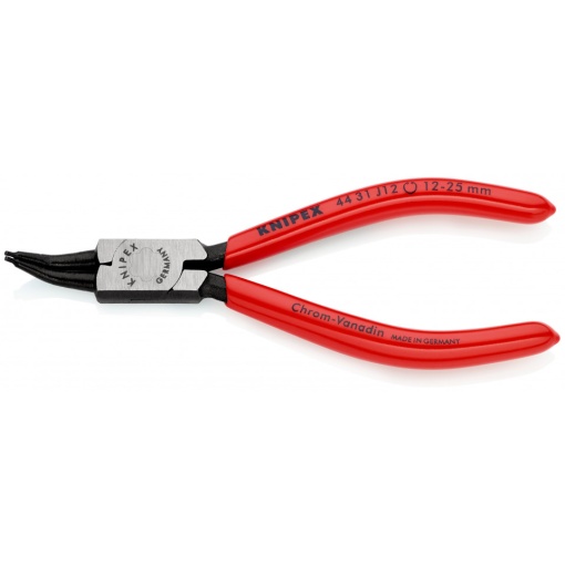 KNIPEX 44 31 J12 clește pentru inele de siguranță pentru inele interioare cu alezaje angular la 45° acoperite cu plastic vopsit negru 140 mm