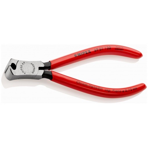 KNIPEX 69 01 130 Tăietor frontal pentru mecanici acoperite cu plastic vopsit negru 130 mm