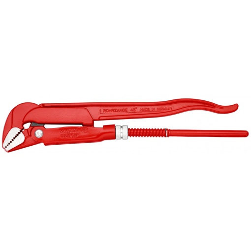 KNIPEX 83 20 010 clește pentru țevi la 45° vopsit electrostatic în roșu 320 mm