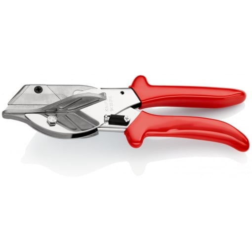 KNIPEX 94 35 215 foarfece de teșit pentru profile din plastic și cauciuc cu învelișuri din plastic cromat 215 mm