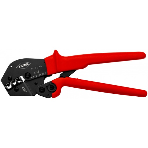 KNIPEX 97 52 18 Clește de sertizat și pentru operarea cu două mâini acoperit cu material plastic aderent brunat 250 mm