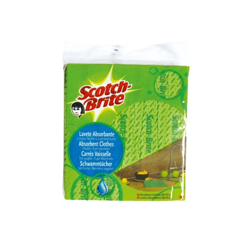Lavetă absorbantă 3 straturi Scotch-Brite, 3 buc/set