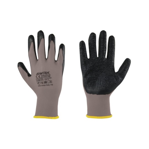 Manusi de lucru 4WRK SIROCCO XKS3003 GB poliester/latex poros CAT.II XL