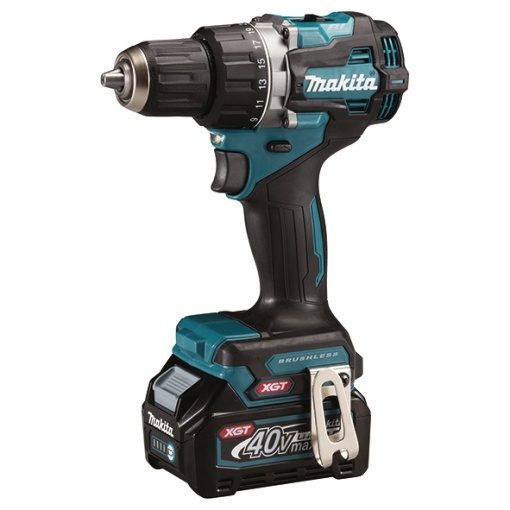 Masina de insurubat si gaurit Makita XGT, 64 Nm, livrata cu 2 acumulatori 40Vmax 2.0Ah