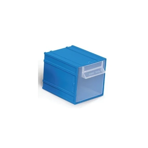 Modul plastic cu capac Port-Bag 110x140x110mm albastru