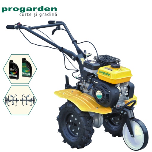 Motocultor ProGARDEN Pachet Campo 703 7CP + 2L Ulei