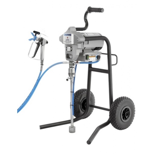 Pompa de vopsit / zugravit AIRLESS Industriala cu Carucior - Complet Echipata - 1,9L/min - Larius Jolly