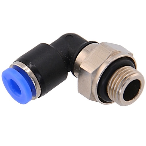 Racord automat push-in tip L, filet 1/4", pentru furtun 6mm FIAC