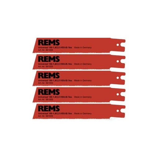 REMS Pachet universal de 5 lame de fierastrau 150-1.8/2.5 pentru REMS Cat VE, Tiger/VE/SR, Akku-Cat 22 V VE 561005
