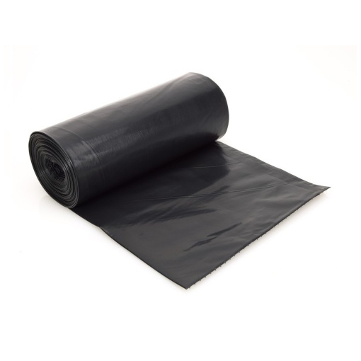 Saci menajeri 60 L 20 buc/rolă negru