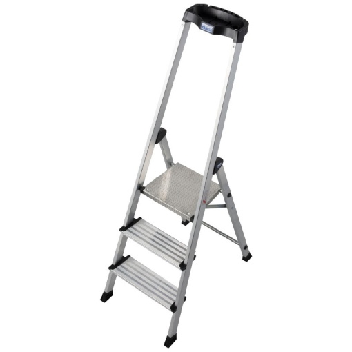 Scara Monto "Safety Plus Line" dubla cu trepte pe o parte, 3 trepte