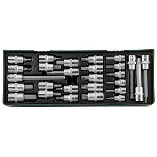 Set 27 piese cap cheie tubulara Jonnesway 1/2"-3/8"