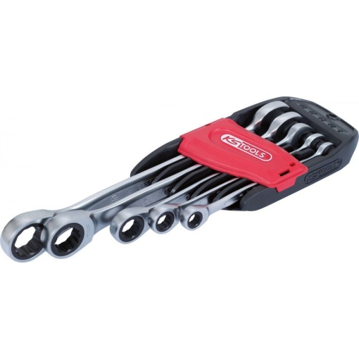 Set 5 chei inelare GEARplus® cu clichet, în unghi, 8-19 mm
