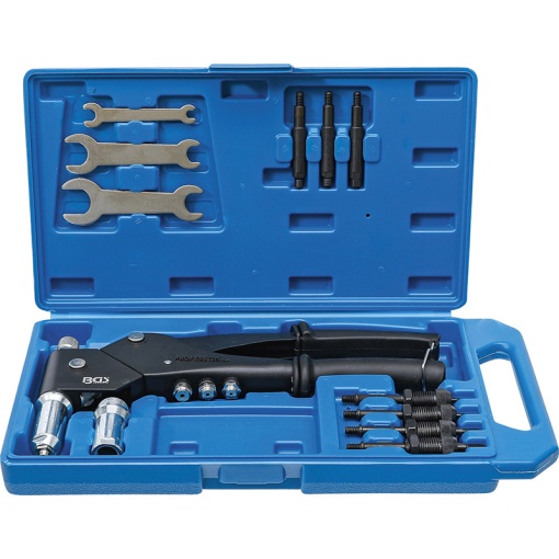 Set cleste BGS de tras nituri-pop, piulite nit si bolturi-nit, cap rotativ 360°