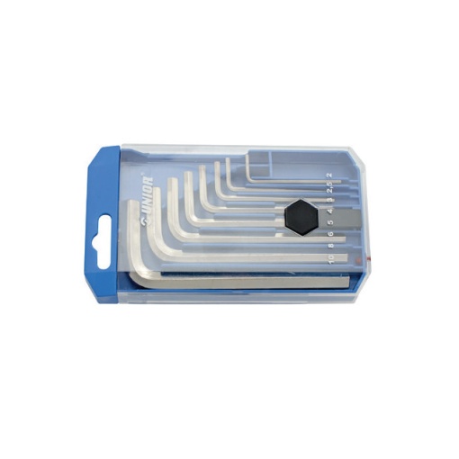 Set de 8 chei locas hexagonal in cutie de plastic Unior 5/64''-3/8''