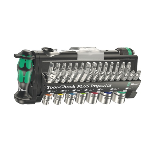 Set de scule Wera Tool-Check Imperial PLUS 39 piese 05056491001, sistem compact profesional pentru lucrari precise si interventii rapide