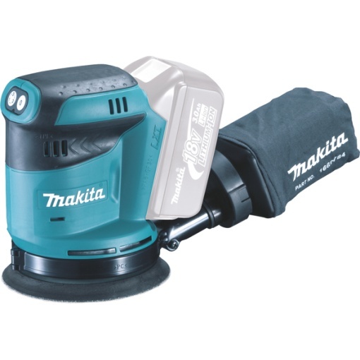 Slefuitor Makita cu excentric fara acumulatori si incarcator, Li-Ion, 18 V, - Ah, 125 mm