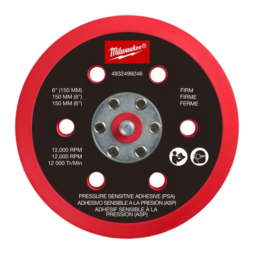 Suport pentru șlefuitor orbital MILWAUKEE M12 FUEL™ 150 mm - moale și PSA
